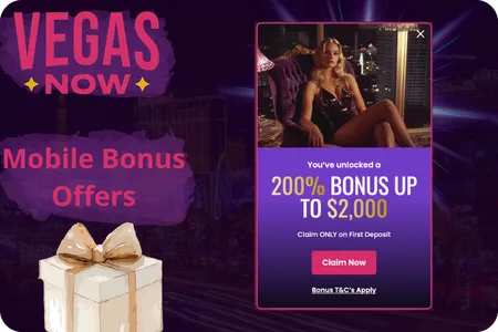VegasNow bonus